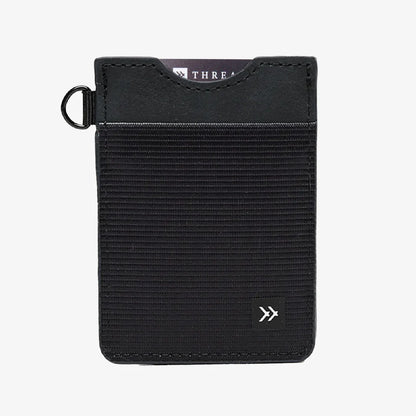 Black - Vertical Leather Wallet
